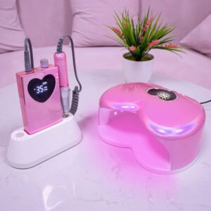 Nail Lamp Pink Heart 96W