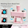 2pcs Glass Bead