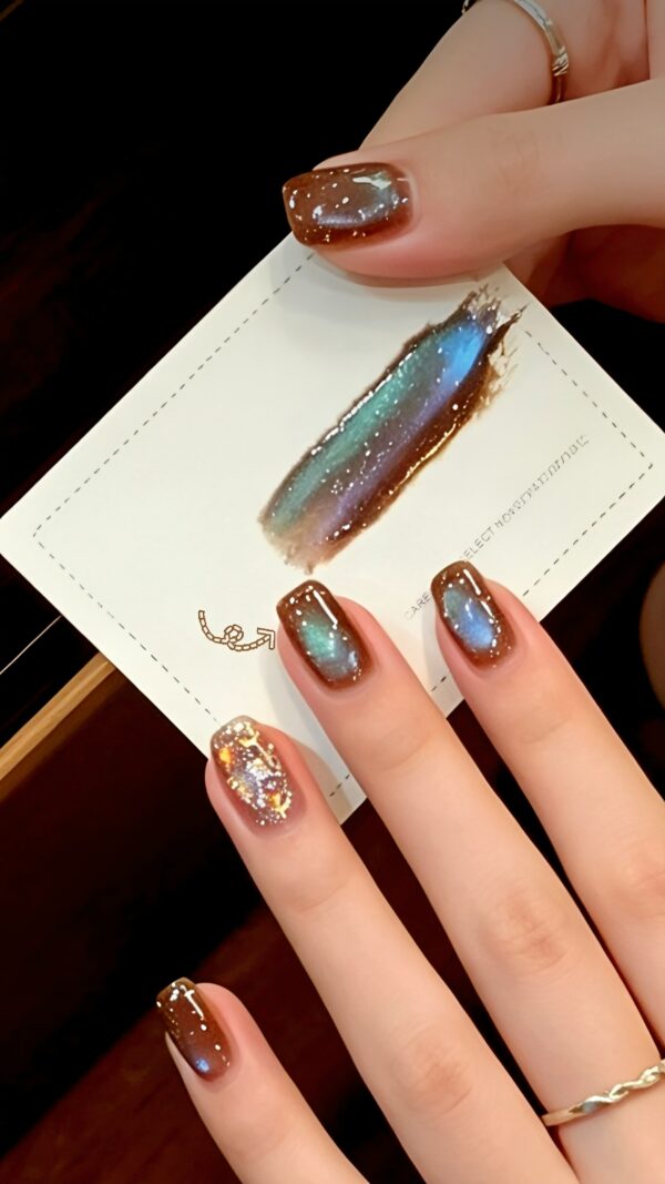 12ml Set Maroon Star Cat Eye